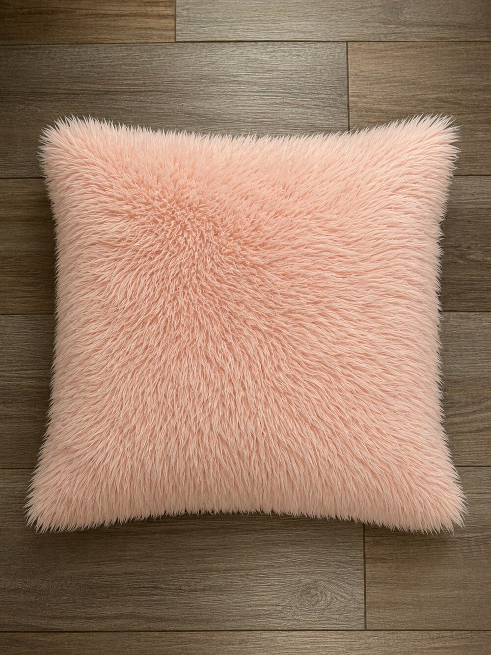 Pink Velvet Decorative Throw Pillow Cover ONLY Textured Accent PILLOW